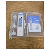 Electric Nasal Aspirator for Baby - Nose Aspirator for Toddlers, Nose Sucker with 3 Silicone Tips, 5 Adjustable Suction Levels, Music and Light Soothing Function - Baby Snot Sucker WORKS