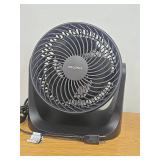Pelonis 3 Speed Small Room Air Circulator Fan with 7-inch Blade, Table Fan with 100° Adjustable Head Tilt - Desktop Fan for Bedroom,Dorm and Office - Ventilador for Air Conditioner and Heater, Black
