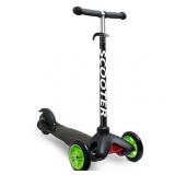 Kazoo Kids 3-Wheel Kick Scooter Step for Brake Deluxe Aluminum Frame  Black