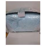 LDC Seersucker 10 PC Comforter Set King Size Aqua - Retail: $55