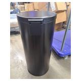 30L Round Step Trash Can Black - Brightroom: Stainless Steel Kitchen Trash Bin, Smooth Finish, Indoor Use