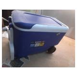 Igloo Wheelie Cool 38qt Rolling Cooler - Blue: Odor & Stain-Resistant, Polyethylene