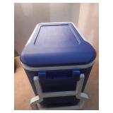 Igloo Wheelie Cool 38qt Rolling Cooler - Blue: Odor & Stain-Resistant, Polyethylene