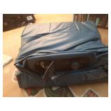 Intex Mid Rise Hexbeam 14" Electric Pump Queen Air Mattress - Dark Blue Denim: Indoor/Outdoor Use, Built-in Air Pump - Retail: $50