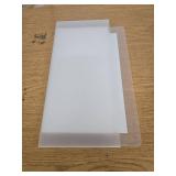 Fuutreo 6 Pcs Magnetic Wall File Organizer Magnetic Wall File Holder Refrigerator Magazine Holder for Mail Letters Paper (Clear,8.3 x 13.8 Inch,Horizontal)