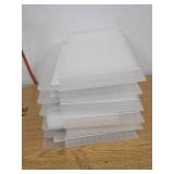 Fuutreo 6 Pcs Magnetic Wall File Organizer Magnetic Wall File Holder Refrigerator Magazine Holder for Mail Letters Paper (Clear,8.3 x 13.8 Inch,Horizontal)