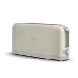 bella 2-Slice Slim Toaster with Extra Long Slot  6 Setting Shade Control with Reheat & Cancel Buttons Oatmilk WORKS