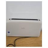 bella 2-Slice Slim Toaster with Extra Long Slot  6 Setting Shade Control with Reheat & Cancel Buttons Oatmilk WORKS