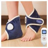 JOBYNA 2 Pack Heated Ankle Wrap for Ankle Pain Relief, Deep-Penetrating Electric Feet Warmers for Women and Men, 86 - 158 & Auto Shut Off - Retail: $50