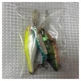 3-Piece Fishing Lure Set with Bass and Minnow Style