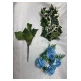 Mixed Artificial Floral Arrangement and Religious Decor Set