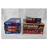 1970s Board Game Collection - Skip-Bo, Phase 10, Perquackey & UNO