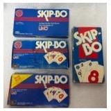1970s Board Game Collection - Skip-Bo, Phase 10, Perquackey & UNO