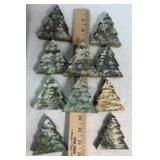 Hand Painted 19-Piece Wooden Christmas Tree Decorations