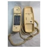 AT&T Beige Slimline Wall Phone