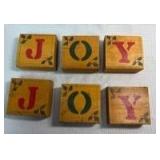 Holiday Wooden Building Blocks Set (2 sets of 3 pieces)