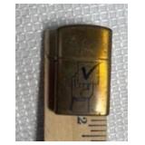 Arrow Brass Zippo Lighter w/ Gold Check Value design