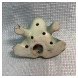 Green Ceramic Flower Frog