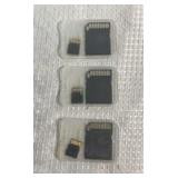 SanDisk 64GB MicroSD Cards with Adapters - Set of 3 - Retail: $45