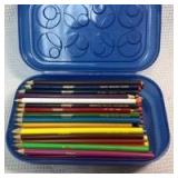Crayola Colored Pencils in Blue Storage Case - Retail: $8
