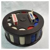 Bakelite Poker Chip Carousel with Playing Cards - Retail: $45