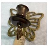 5â Brass Butterfly Wall Sconce Candle Holder - Retail: $18
