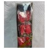 12 Silk Roses & Several Floral Garden 4 Foot Red Rose Garlands - Retail: $12
