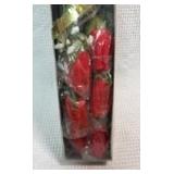 12 Silk Roses & Several Floral Garden 4 Foot Red Rose Garlands - Retail: $12