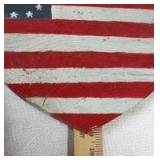 2-Piece American Flag & Heart Wall Art - Retail: $35
