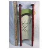 Winter Snowman Welcome Sled Decoration