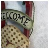 Winter Snowman Welcome Sled Decoration