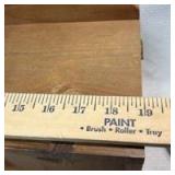 Wooden Country Style Mail Organizer with Heart Cutouts