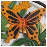 Cast Iron Monarch Butterfly Garden Decor