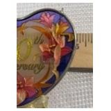 50th Anniversary Heart Suncatcher