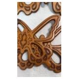 3-Piece Decorative Wooden Butterfly Wall Decor