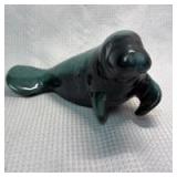Glazed Ceramic Sea Lion Figurine
