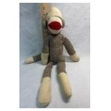 Handmade 18â Sock Monkey with Red Lips