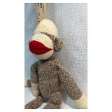 Handmade 18â Sock Monkey with Red Lips