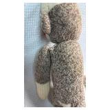 Handmade 18â Sock Monkey with Red Lips