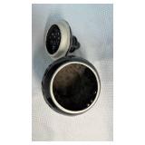 Black Ceramic Ginger Jar with Cutout Design