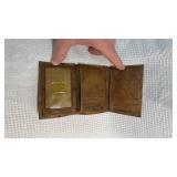 Brown Leather Tri-fold Wallet