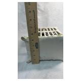 Hand-Painted Porcelain Lattice Box with Floral Design