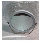 Round Double-Sided 6â Vanity Mirror with Stand