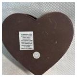 Decorative Heart-Shaped Metal Trinket Box