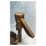 Wooden Folk Art Well Basket