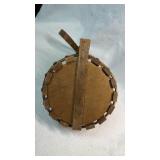 Wooden Folk Art Well Basket
