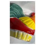 Hand-Painted Ceramic Rooster Bank