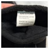 Winter Deer Black Fleece Gloves with Heatlok Technology (Medium)