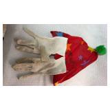 Professional Clown Costume Set with Mask and Boots