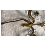 Imitation Crystal Flower Wall Sconce w/ Electric Lighting